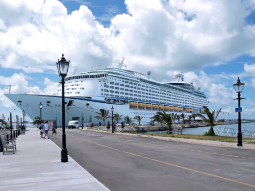 Cruise Liner Docked Side