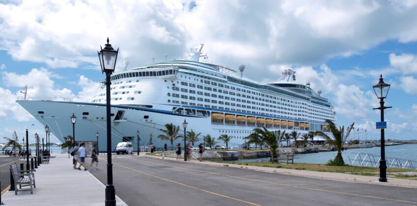 Cruise Liner Docked Side